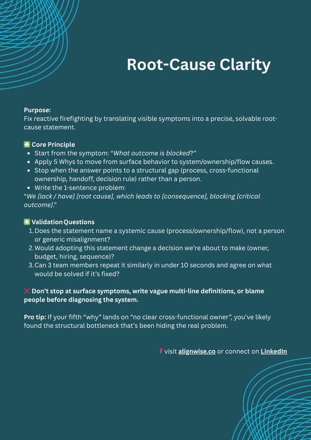 Download Root-Cause Clarity Framework
